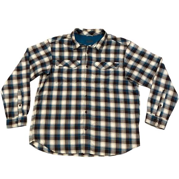 COLUMBIA Silver Ridge Plaid Button Down Shirt XXL - Picture 1 of 7